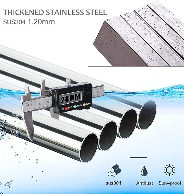 Alt view image 4 of 7 - Drying Racks Clothing for Outdoor with 20 Windproof Hooks | Stainless steel Sturdy Lightweight Frame Foldable Portable Design for Indoor and Outdoor Sun Drying of Garments 81.55In