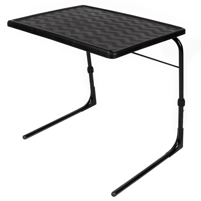Alt view image 7 of 7 - TV Tray Table | Portable Desk Folding Dinner Tray, Couch Table Trays for Eating Snack Food, Portable Laptop Desk, Bed Trays for Eating | Adjustable TV Trays with 3 Angles and Cup Holder