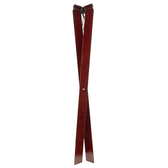 Alt view image 2 of 4 - TSW-103 31.5" Tall Folding Mahogany Wood Tray Stand (Qty,1) | Folds flat for storage, Supports heavy trays, Catering service, Great for Dining Rooms and Banquets