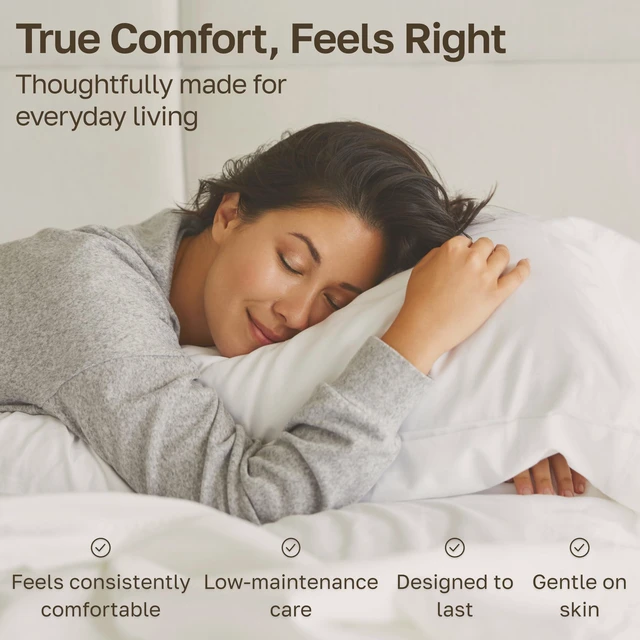 Alt view image 6 of 7 - Luxury 600 Thread Count King Sheets, 4 Pcs Set, Cream | 100% Cotton Sateen Backed by Good Housekeeping Seal, Soft & Smooth, 16" Deep Pocket, All-Around Elastic - Cream (Warm Ivory)