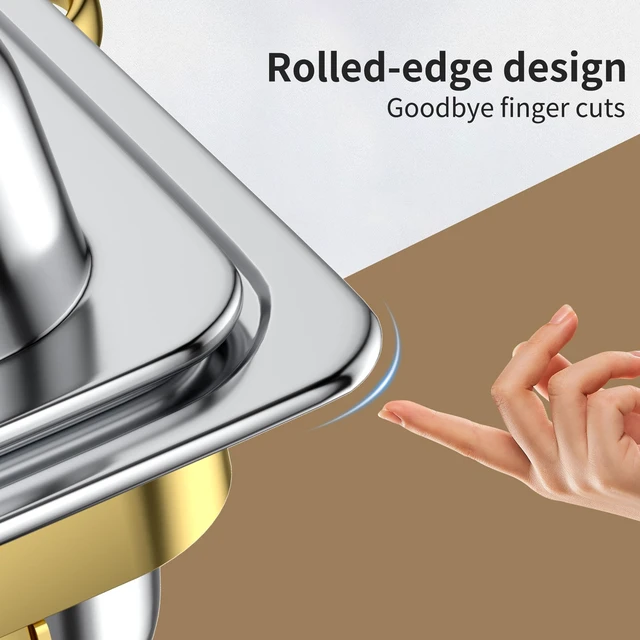Alt view image 6 of 6 - Chafing Dishes for Buffet Set: Chafers for Catering with Lids | 4 Pack Food Warmers Sets Makes Setup Easy for Weddings, Parties, Catering Events, and Buffet Serving