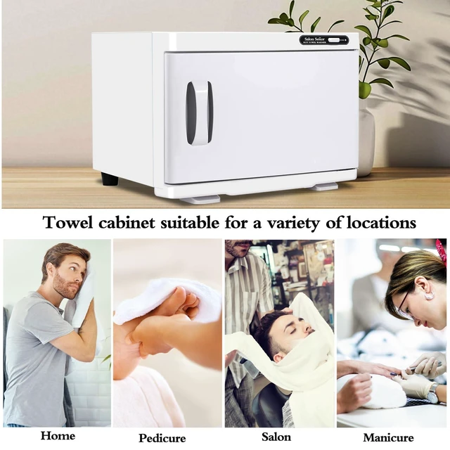 Alt view image 7 of 7 - Small Towel Warmer,Hot towel Warmer for Home Use | 8-liter capacity, 24-hour temperature control, 65-inch cable, capable of holding 6-8 standard-sized towels