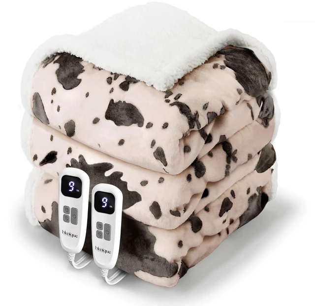 Main image of Heated Blanket King Blanket - Fast Heating Electric Blanket, Soft Heated Throw with 4 Time Settings,10 Heating Settings, Warm Gifts for Women Mom Grandma(90" x 100" Light Coral)