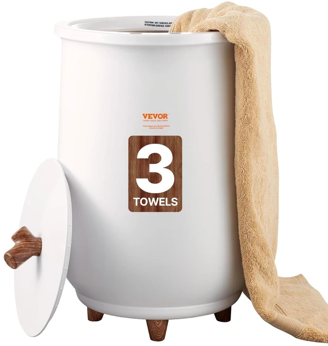 Main image of Towel Warmers for Bathroom, Towel Warmer Bucket Auto Shut Off for Spa Fits up to 3 Oversized Towels, Blankets, Clothes, Bathrobes, PJ's and More