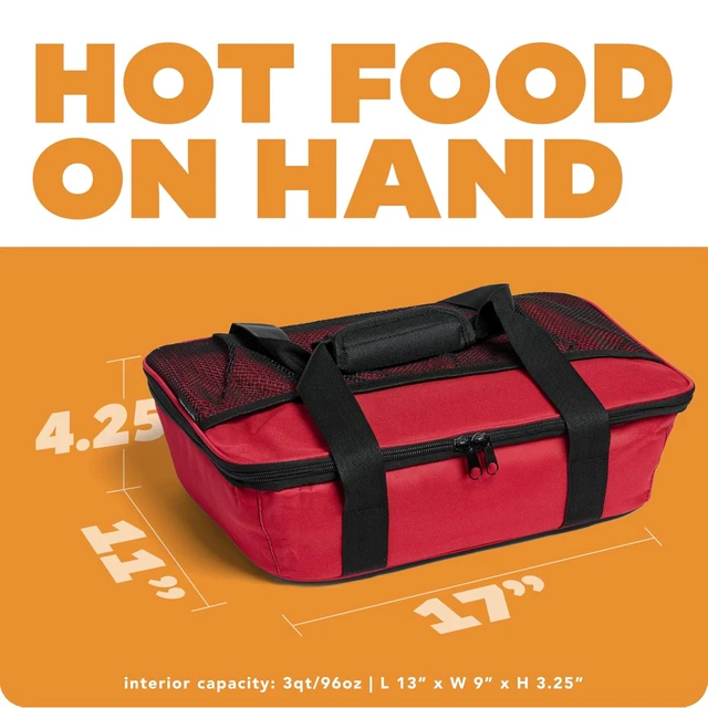 Alt view image 6 of 7 - Max Large Portable Electric Food Heater - Innovative Food Warmer and Heated Lunch Box for Adults Car/Home - Easily Cook, Reheat, and Keep Your Food Warm - RED - 120V