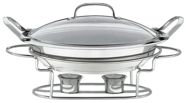 Main image of 7BSR-28 Stainless 11-Inch Round Buffet Servers , Silver
