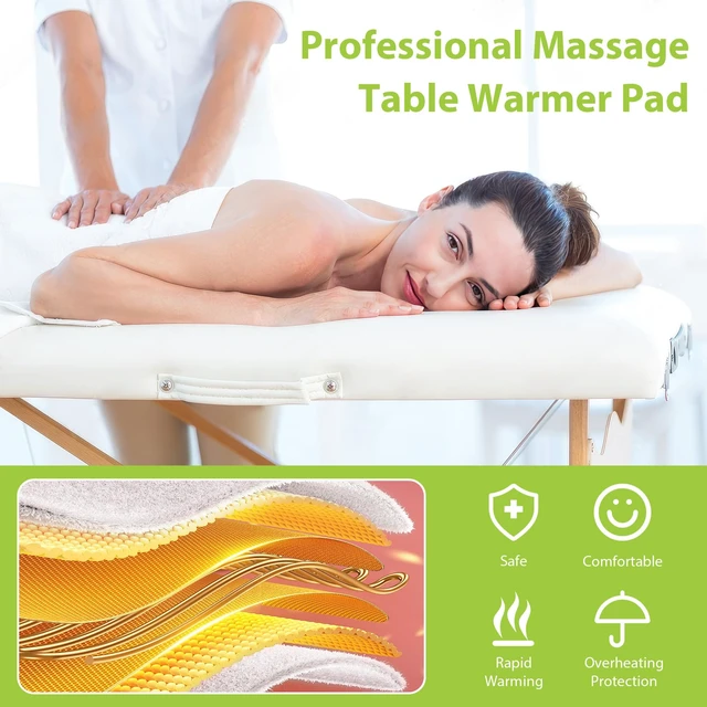 Alt view image 3 of 7 - Massage Table Warmer Heating Pad Professional SPA Massage Bed Warmer Pads | with 2-4-8-12 Hour Timer, 9 Heat Setting, Overheat Protection, Thickened & Soft Fleece for Massage Bed & Spa, 30" x 71"