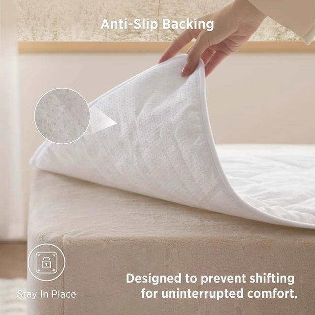 Alt view image 5 of 7 - Heated Mattress Pad Mini Twin, Electric Bed Warmer, Fast Heating | Cozy Foot Warmer, Memory & Preheat, ETL&FCC, 1-12 Hour Auto Off, 10 Heat Settings, Machine Washable, Large Heating Pad 31x55