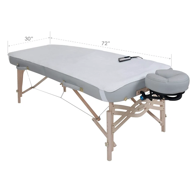 Alt view image 7 of 7 - Massage Table Warmer & Fleece Pad (2in1), ETL Certified, 3 Heat Settings, 13ft Cord/Heating Pad / 1 Year Replacement Guarantee