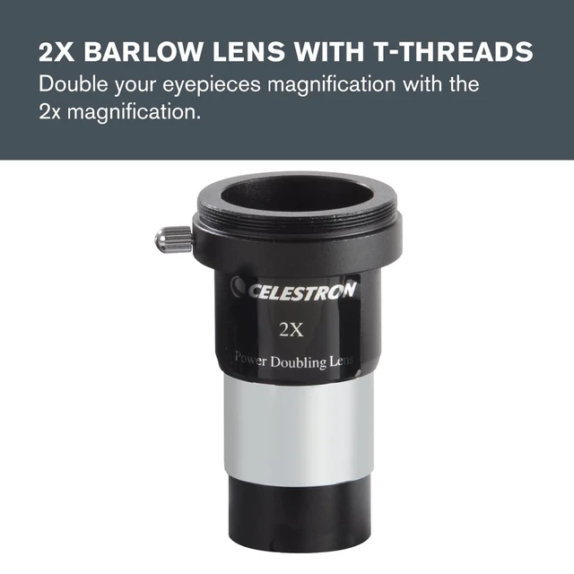 Alt view image 3 of 6 - AstroMaster Telescope Accessory Kit 1.25" Eyepieces & Filters | Essential Accessories for New Astronomers, 2 Eyepieces, 2x Barlow and Filters, Expand Your Capabilities, Easy to Use