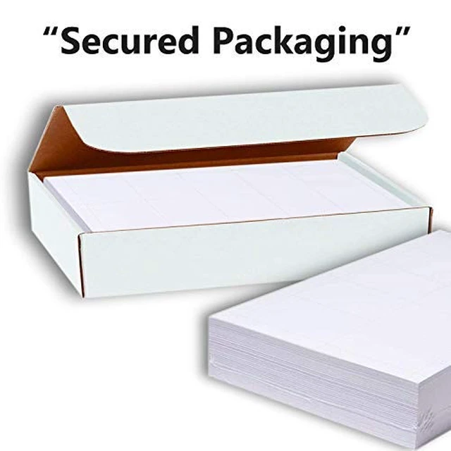 Alt view image 4 of 6 - Blank Business Cards Card Stock Paper White Mini Note Index Perforated Cardstock for Printer Heavy Weight 80 lb 3 1/2 x 2" 100 Sheets 1000 Cards (Pack of 2)
