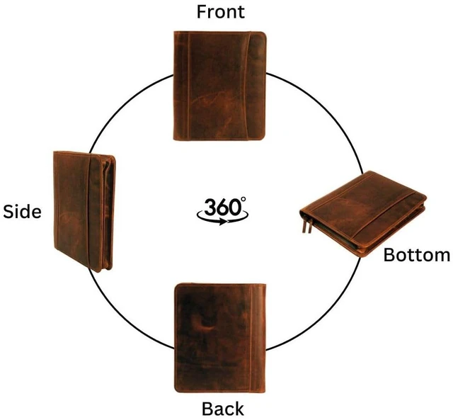 Alt view image 2 of 7 - Leather Business Portfolio Padfolio Resume Folder Men & Women | Professional Document Organizer, Leather Binder with Writing Pad, File Folder for Meetings, Stylish for Office, Gift & Travel