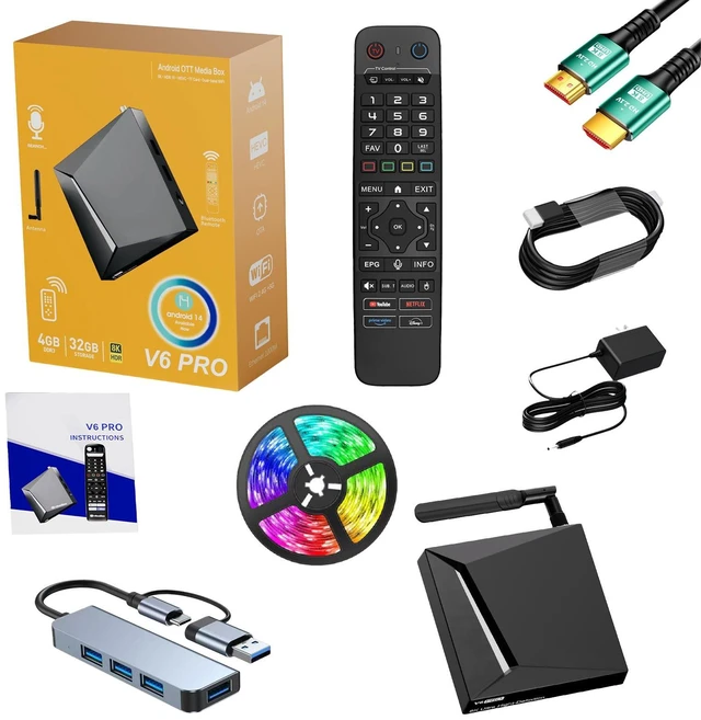 Alt view image 4 of 4 - PRO New Version 6 with Voice Control Remote