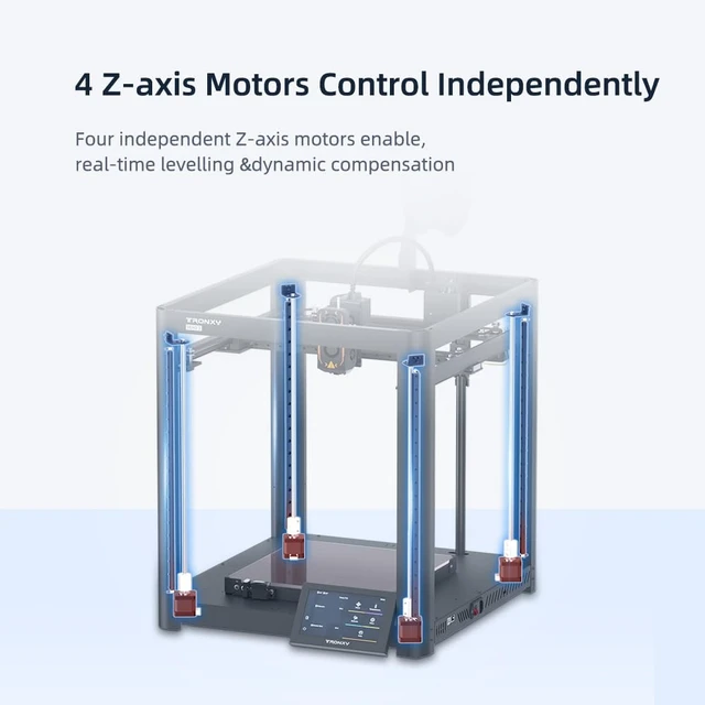 Alt view image 7 of 7 - TRONXY VEHO 3 3D Printer, 600mm/s High-Speed CoreXY, 330×330×400mm Large Build Volume, Fully Assembled, Upgraded Klipper System, Auto Belt Tension, Ready-to-Use for Beginners & Pros