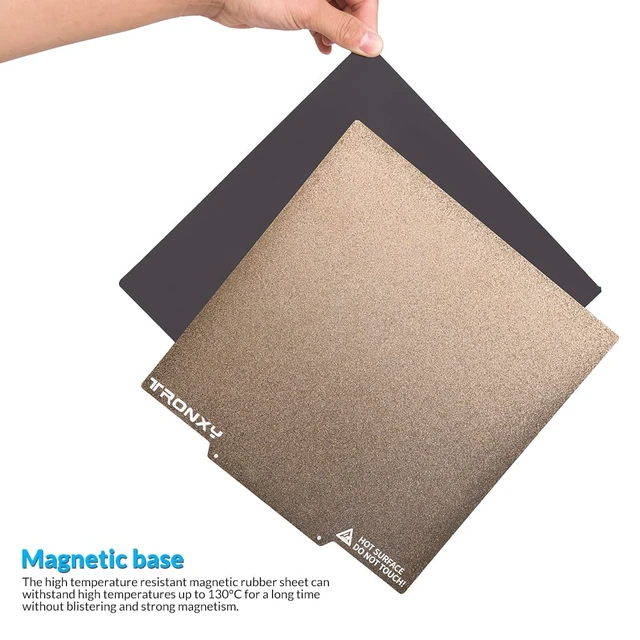 Alt view image 3 of 7 - TRONXY PEI Sheet 180x180 mm for CRUX1 KP3 KP3S | Flexible Magnetic PEI Build Surfaces for 3D Printer Heated Bed,Easy to Remove Model