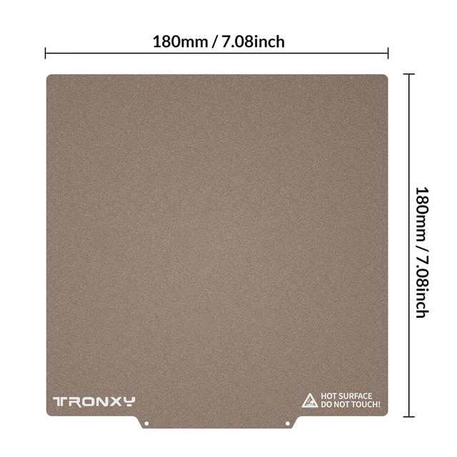 Alt view image 2 of 7 - TRONXY PEI Sheet 180x180 mm for CRUX1 KP3 KP3S | Flexible Magnetic PEI Build Surfaces for 3D Printer Heated Bed,Easy to Remove Model