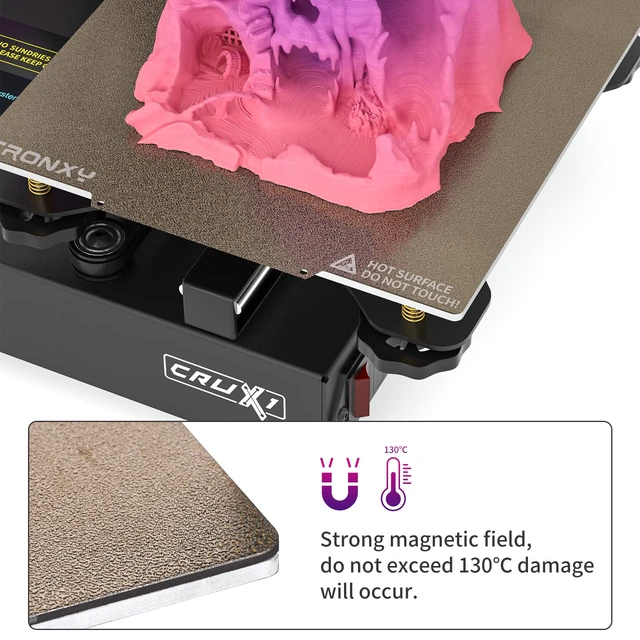 Alt view image 7 of 7 - TRONXY PEI Sheet 180x180 mm for CRUX1 KP3 KP3S | Flexible Magnetic PEI Build Surfaces for 3D Printer Heated Bed,Easy to Remove Model