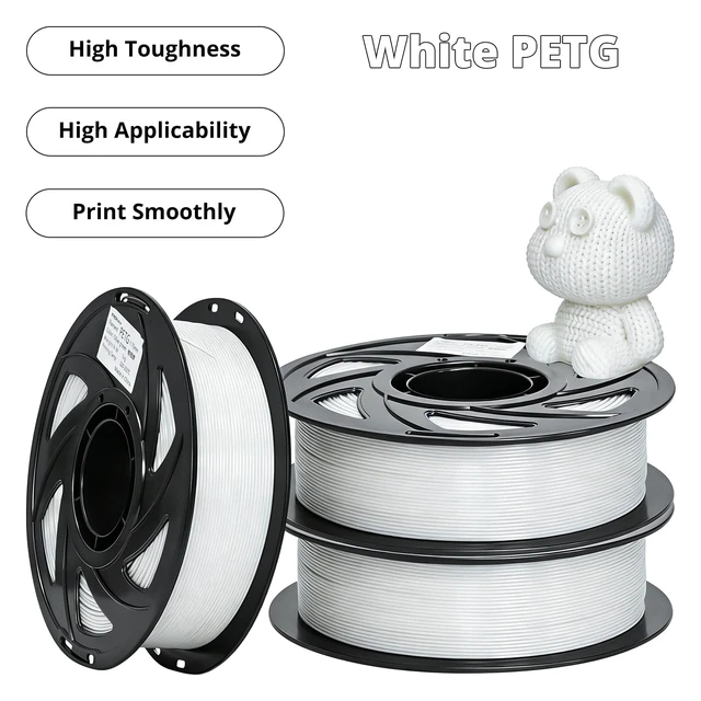 Alt view image 7 of 7 - TRONXY High Speed PETG Filament 1.75mm,White 3D Printer Filament 1kg