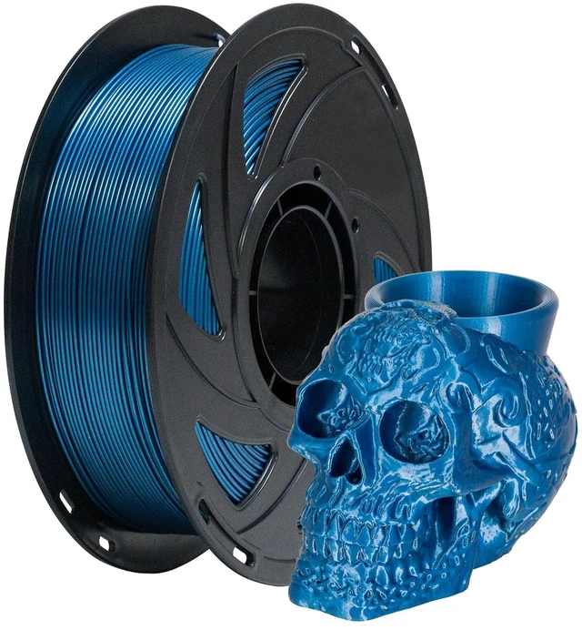 Main image of TRONXY Rapid PETG 3D Printer Filament Blue 1KG, with Metallic Gloss