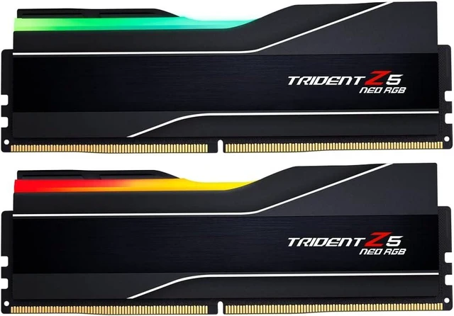 Main image of G.SKILL Trident Z5 Neo RGB Series (AMD Expo) DDR5 RAM 64GB (2x32GB) 6000MT/s CL30-40-40-96 1.40V Desktop Computer Memory UDIMM - Matte Black (F5-6000J3040G32GX2-TZ5NR)