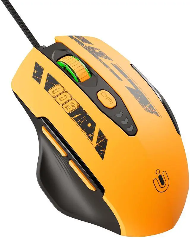 Main image of Wired Gaming Mouse, USB-A Mouse with 6 Programmable Buttons | Adjustable DPI up to 7200 ,RGB Lighting, ,Ergonomic Grip, Plug and Play for PC Gaming, Office, Laptop