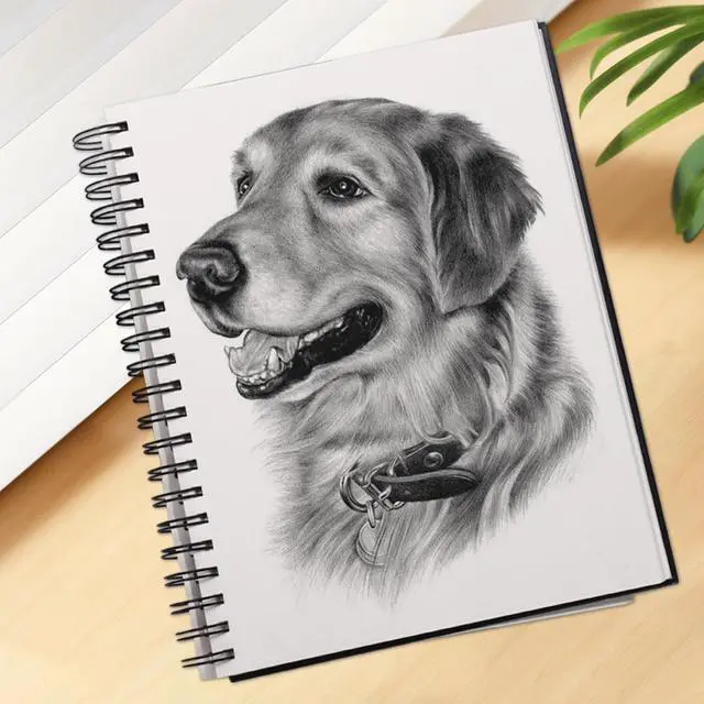 Alt view image 6 of 6 - Hardbound Sketch Book, Spiral Bound, 8.5x11 inches | 80-Sheets, 90gsm Inner Paper, Acid Free Drawing Art Paper, Perfect for Kids and Adults
