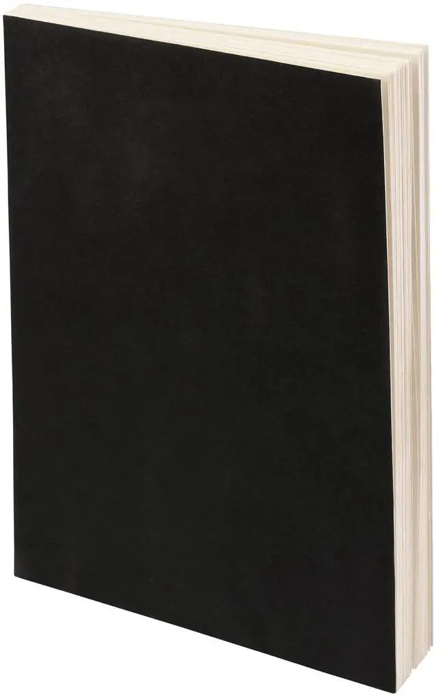 Main image of LayFlat Sketchbook - 8.27 x 11 Inches - Black Blank Note Book, 64 Sheets, Thick 100gsm Paper, for Drawing, Sketching, and journaling