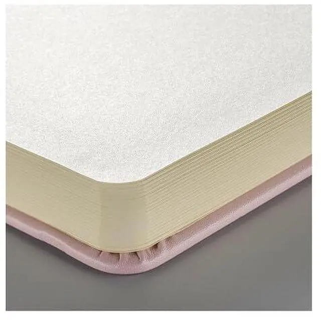 Alt view image 5 of 5 - Sketchbook, Pastel Pink, 80 Sheets, 5.1 x 8.3 in | Hard-Bound Pocket Notebook, 140 GSM/94 lbs Paper, Acid-Free Cream Blank Paper, Ribbon Bookmark, and Elastic Closure