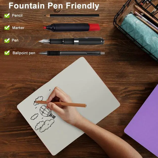 Alt view image 6 of 7 - 12 Pack Colorful Blank Notebooks Bulk, A5 Journals with 12 Colors, 60 Pages/30 Sheets, 8.3x5.5 Inch, Plain Paper, Travel Writing Journal Notebooks for Work & School