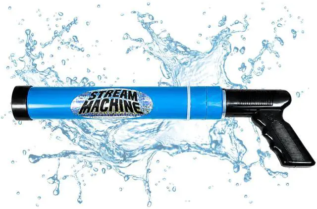 Main image of Stream Machine Water Gun Launcher TL-600 17 Inch Single Barrel Water Launcher, Water Soaker Gun Shoots 40+ ft, Pool Squirt Gun for Outdoor Summer Fun, Model Number: 80005
