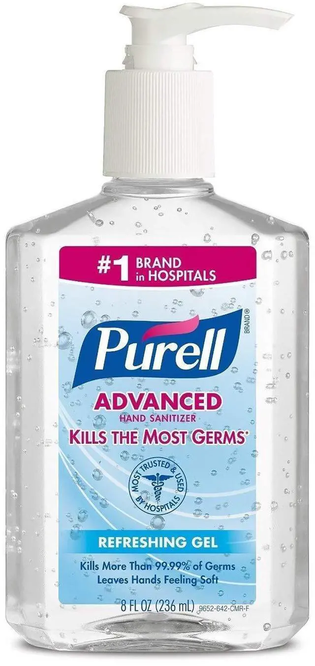 Main image of Advanced Hand Sanitizer Gel, Original, 8-oz. Pump