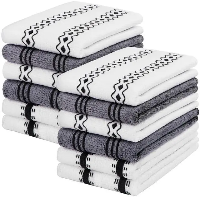 Main image of Microfiber Cleaning Cloth, Kitchen Towels 12 Pack, Lint Free, Scratch-Free, Highly Absorbent, Reusable Dish Towels for Kitchen and Household