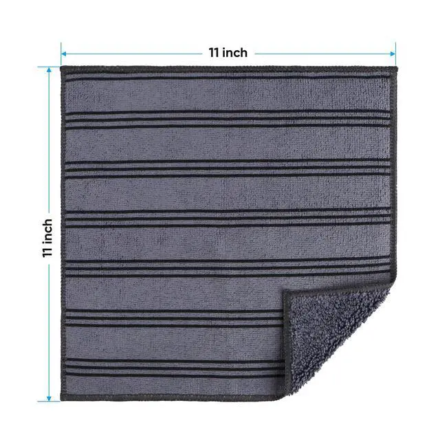 Alt view image 7 of 7 - Microfiber Cleaning Cloth, Kitchen Towels 12 Pack, Lint Free, Scratch-Free, Highly Absorbent, Reusable Dish Towels for Kitchen and Household