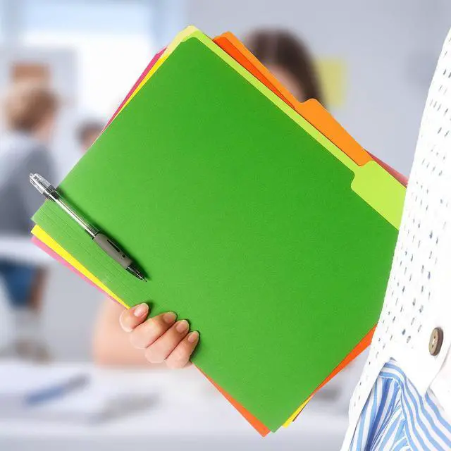 Alt view image 6 of 7 - Colored File Folders, Manilla Folders 8.5x11, 6 PCS | Colored File Folders Home Office School Supplies for Documents Files Paper