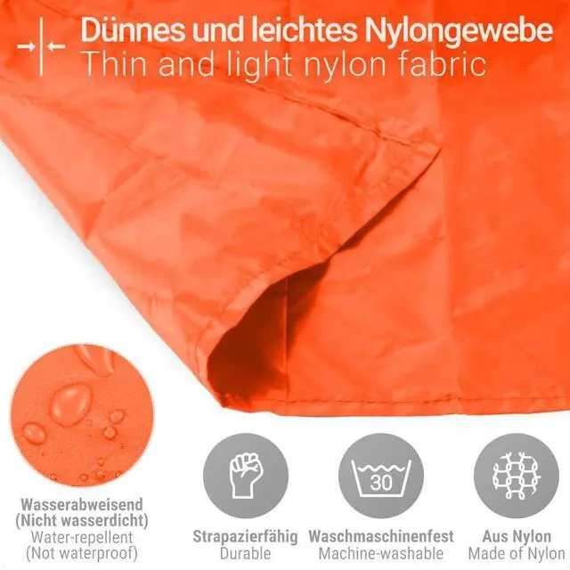 Alt view image 4 of 6 - Pocket Picnic Blanket, Small Picnic Blanket 43x55" 2.54 oz orange for 1-2 | Sandproof Waterproof Foldable Beach Mat for Hiking, Camping, Travel, Picnic & Festival