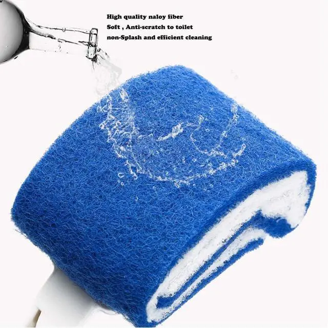 Alt view image 5 of 6 - Toilet Brush Bowl Brush Bathroom Brush Under Rim Toilet Brush Scracth-Free Curved Good Grip Easy to use deep Cleaning No Scratching, Anti-Splashing Easy to Store (2pc White)