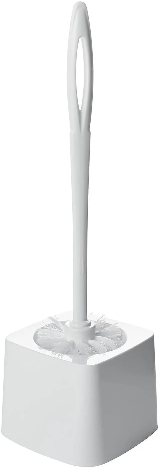 Alt view image 2 of 5 - 15" Toilet Brush, White, Toilet Bowl Brush for Bathroom, Professional/Janitorial Scrub Brush for Toilet