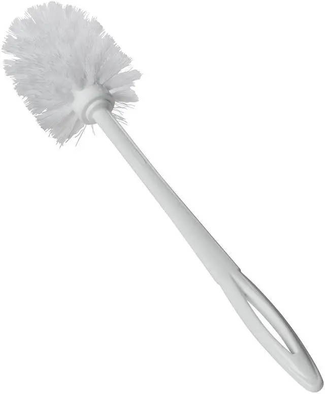 Main image of 15" Toilet Brush, White, Toilet Bowl Brush for Bathroom, Professional/Janitorial Scrub Brush for Toilet