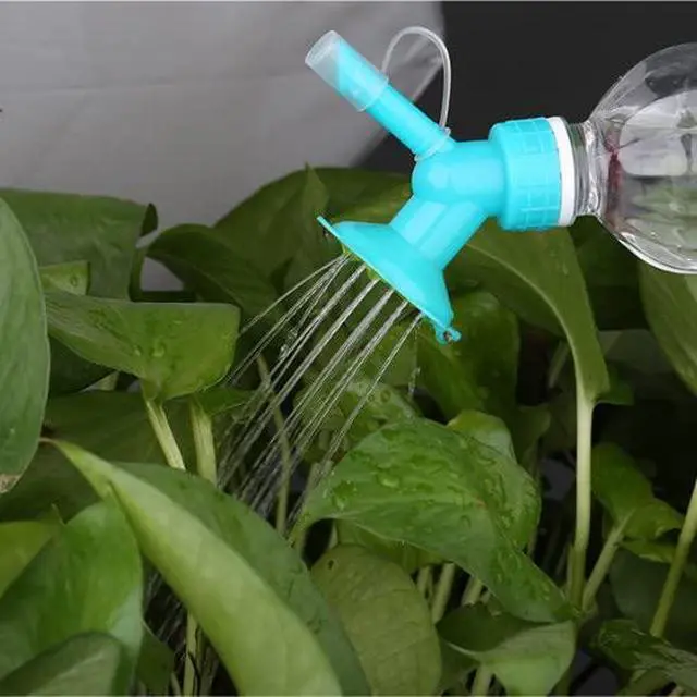Alt view image 3 of 5 - 3Pcs Bottle Cap Sprinkler, Plastic Dual Head Bottle Watering Spout, Bottle Watering Spout Bonsai Watering Can for Indoor Seedlings Plant, Garden Tool
