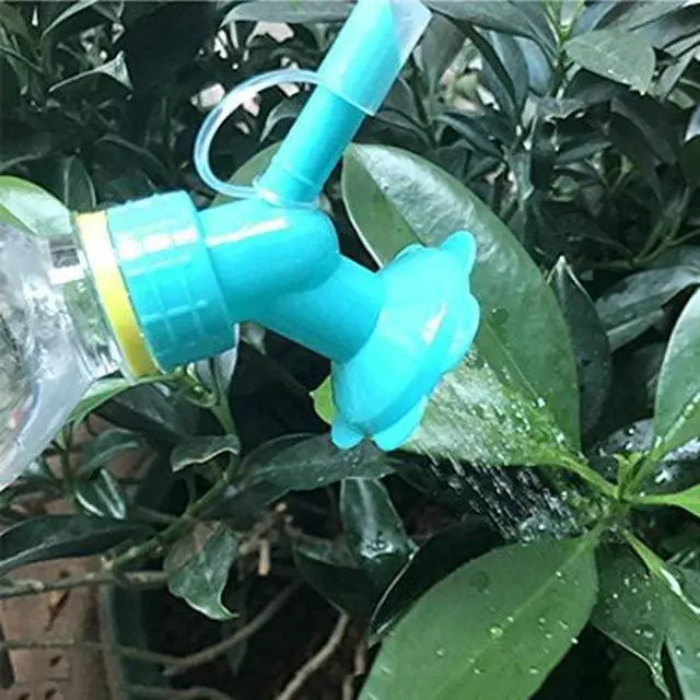 Alt view image 5 of 5 - 3Pcs Bottle Cap Sprinkler, Plastic Dual Head Bottle Watering Spout, Bottle Watering Spout Bonsai Watering Can for Indoor Seedlings Plant, Garden Tool