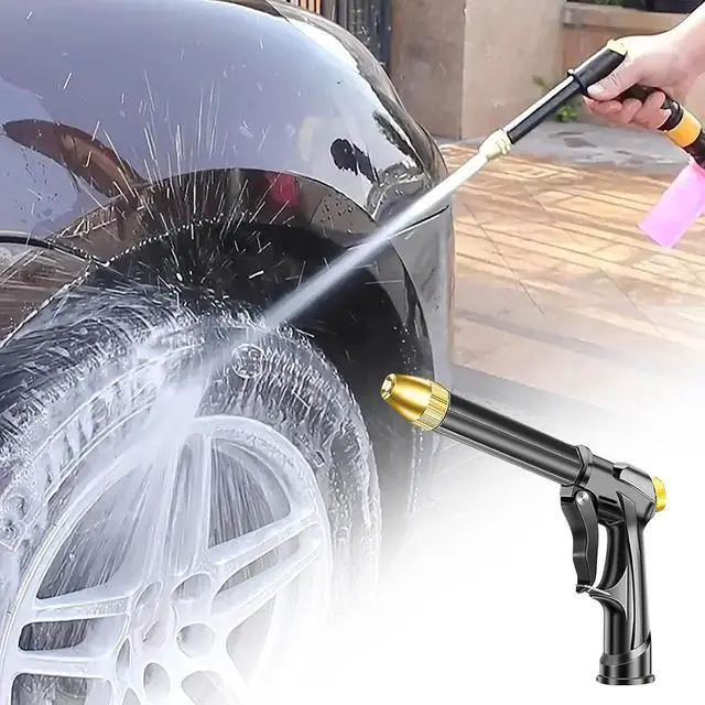 Main image of High Pressure Hose Nozzle - Heavy Duty Water Gun with Adjustable Spray Patterns, Car Wash & Garden Watering Sprayer for Outdoor Cleaning