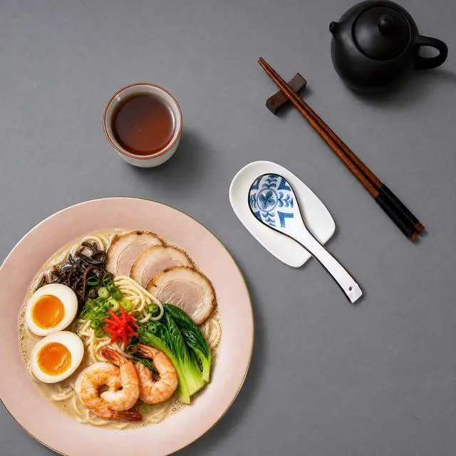 Alt view image 4 of 7 - 5Pcs Ceramic Asian Soup Spoons, Chinese Japanese Soup Spoons | 5pcs 002, Deep Soup Bowl, Comfortable Grip, Stackable Storage, Durable Ceramic, Dishwasher Safe, Ramen Pho Noodle Spoon Set