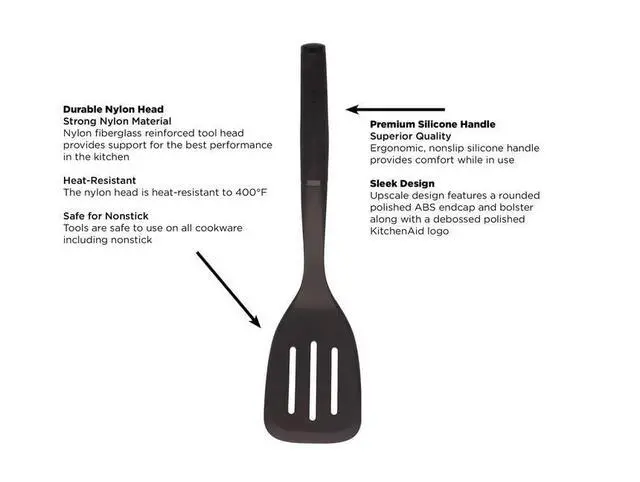 Alt view image 6 of 6 - Classic Nylon Slotted Turner, 13.66-Inch, Black