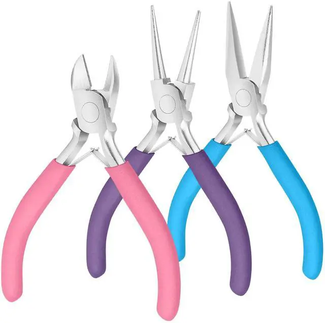 Main image of Pliers for Jewelry Making, Jewelry Pliers Set Includes Needle Nose Pliers, Round Nose Plier and Wire Cutters, Jewelry Making Tools for Jewelry Repair, Wire Wrapping, Beading and Crafts