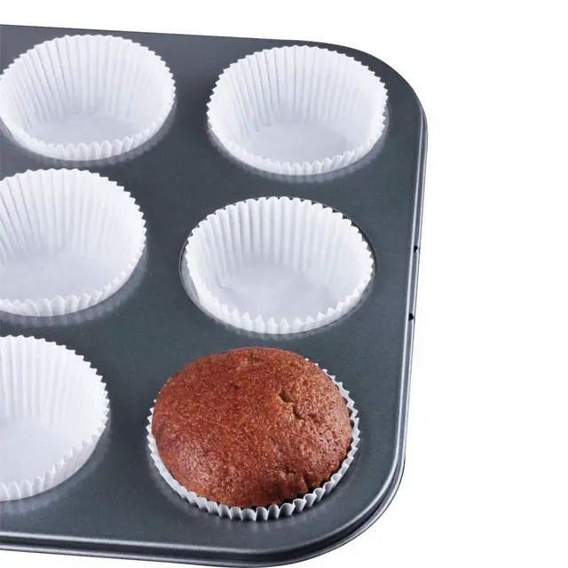 Alt view image 3 of 7 - Standard White Cupcake Liners 500 Count, No Smell, Food Grade & Grease-Proof Baking Cups Paper | No Smell, , Greaseproof White Paper Cupcake Wrappers, Food-grade Baking Cups Perfect for Cupcakes