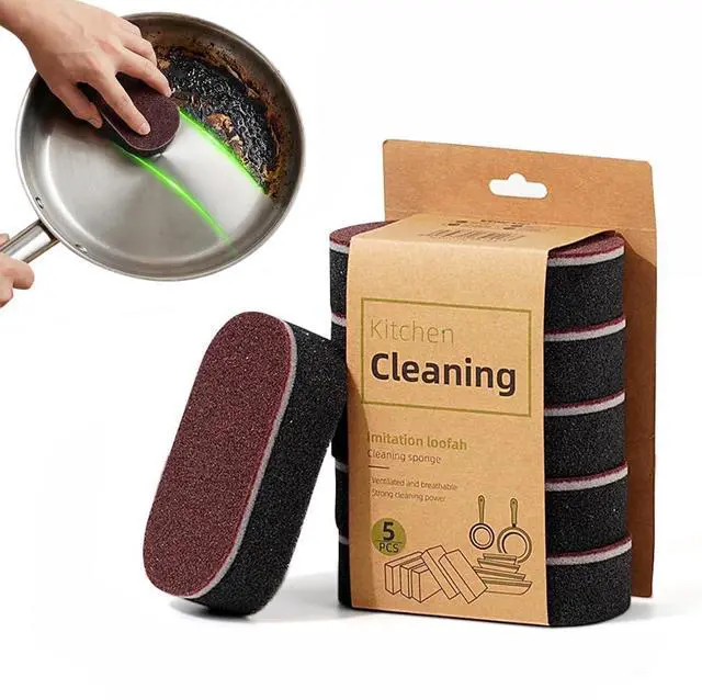 Main image of Magic Cleaning Sponges Eraser, 2026 New Non-Scratch Dual-Sided Sponges, Multi-Functional Non Scratch Scrub Sponge for Kitchen Bathroom Wall Floor Sink Tub Stain Removal (5pcs)