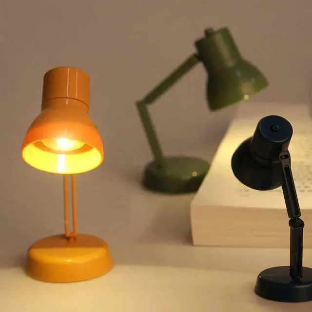 Alt view image 3 of 7 - Mini Table Lamp Portable Foldable LED Night Light Eye Protection Desk Lamp Study Reading Book Lamps for Home Room(Blue)