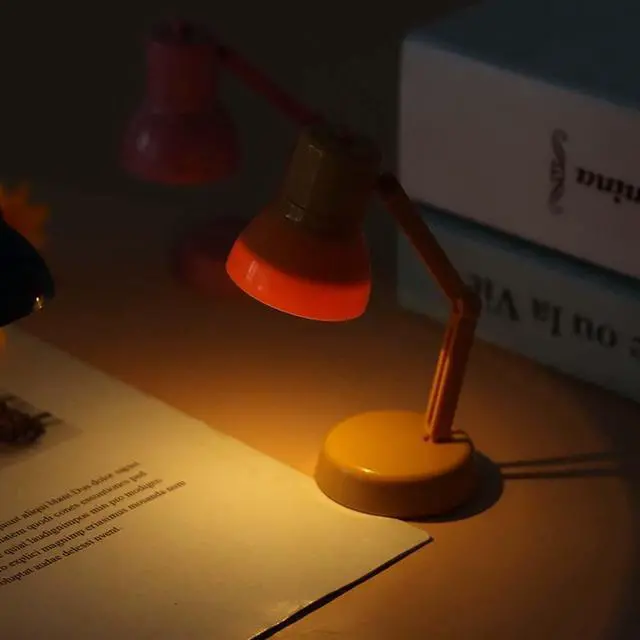 Alt view image 7 of 7 - Mini Table Lamp Portable Foldable LED Night Light Eye Protection Desk Lamp Study Reading Book Lamps for Home Room(Blue)