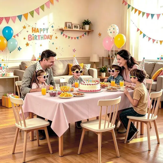 Alt view image 5 of 7 - 2 Pcs Light Pink Plastic Tablecloth,54 x 108 Inch Pink Tablecloth | Disposable Pink Party Table Covers for Valentines, Easter, Mothers Day Decorations, Baby Shower Birthday Party