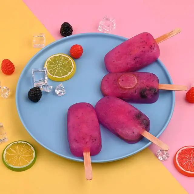 Alt view image 6 of 7 - Popsicle Silicone Molds Set, 2 PCS Ice Cream Mold(Standard Size/Pink) | with 50 Wooden Sticks for Cake Pop, Ice Pop, Cakesicles